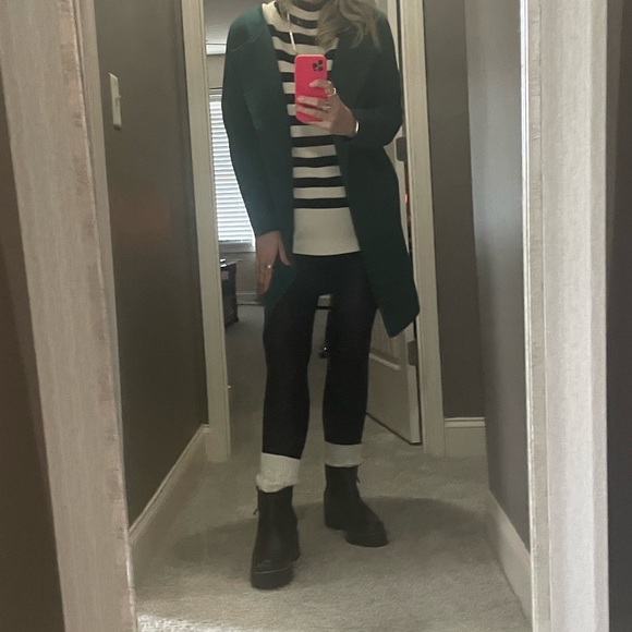 Dr. Martens Rometty II Zip Heeled Chelsea Platform Black Lug Boots - Picture 11 of 12